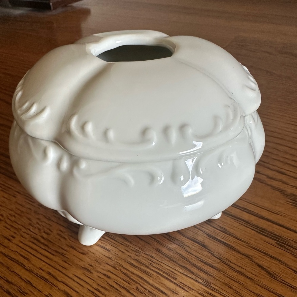 Vintage White Porcelain Box